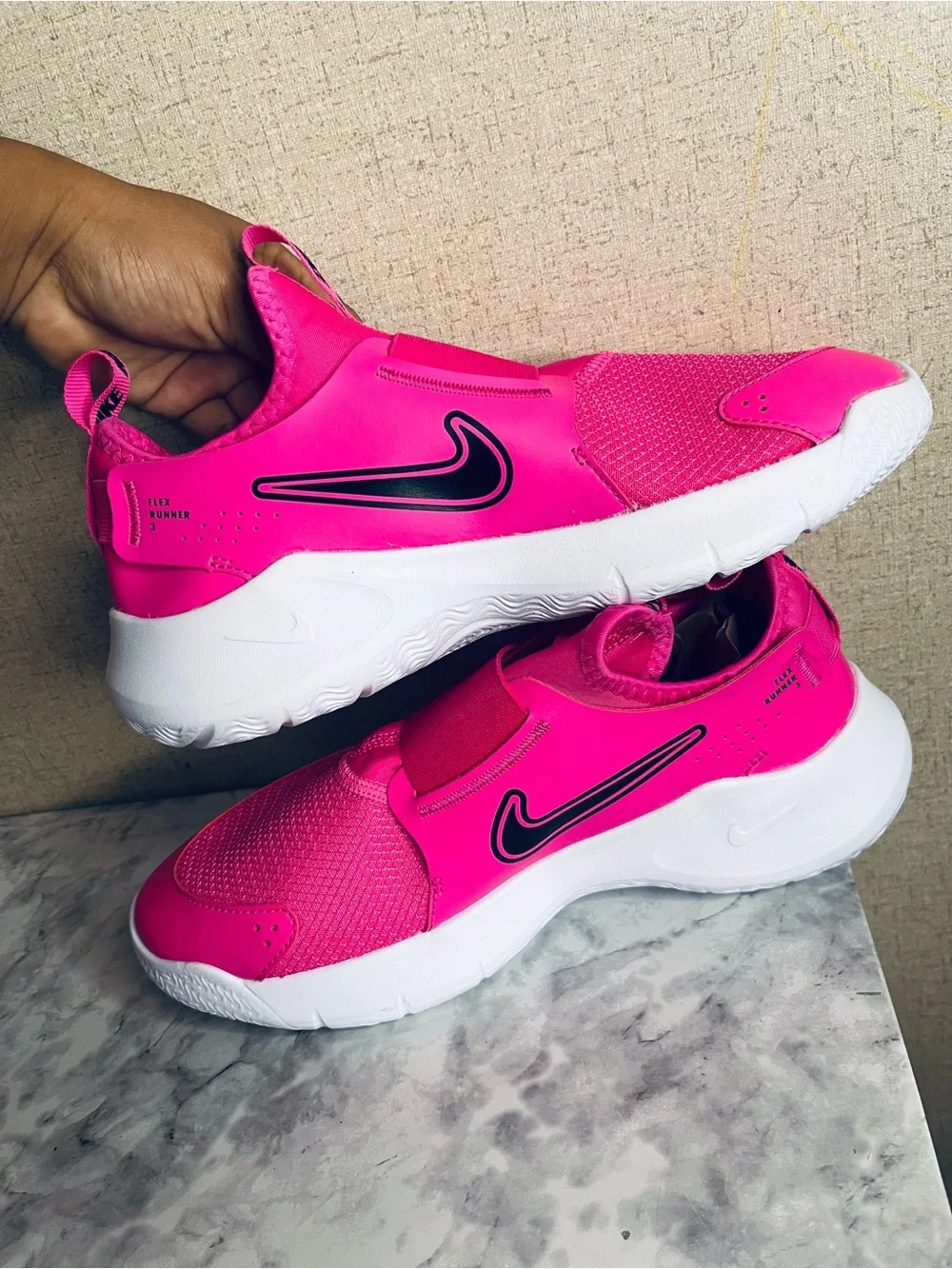 Nike Kids' Pink Slip-On Athletic Shoe